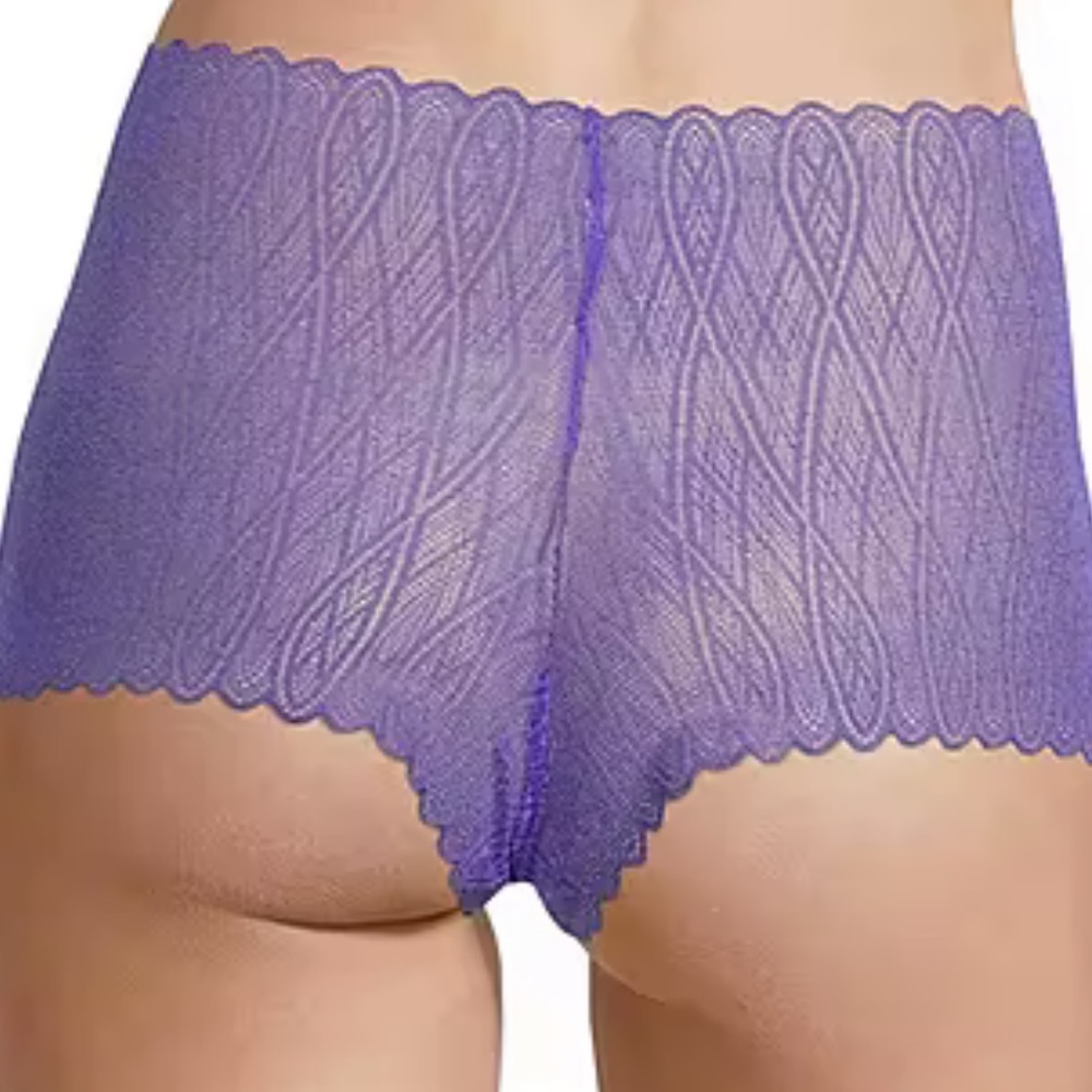 NWT Women's Coquette Bombshell Violet Lace Panties Underwear S